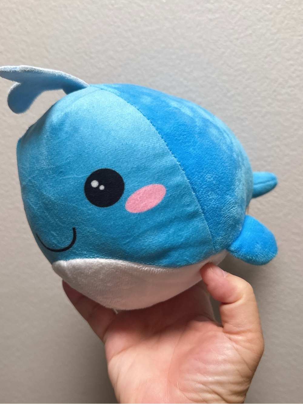 Blue Plush Whale Soft Toy - Cute Kids Stuffed Animal